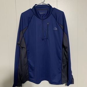 Men's XL Long Sleeve Half Zip L.L Bean Shirt